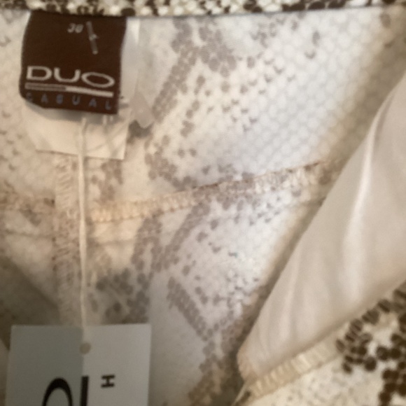 Snake print cotton pants size 38 - Picture 2 of 2